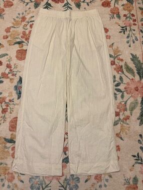 Old Navy White Linen Pants
